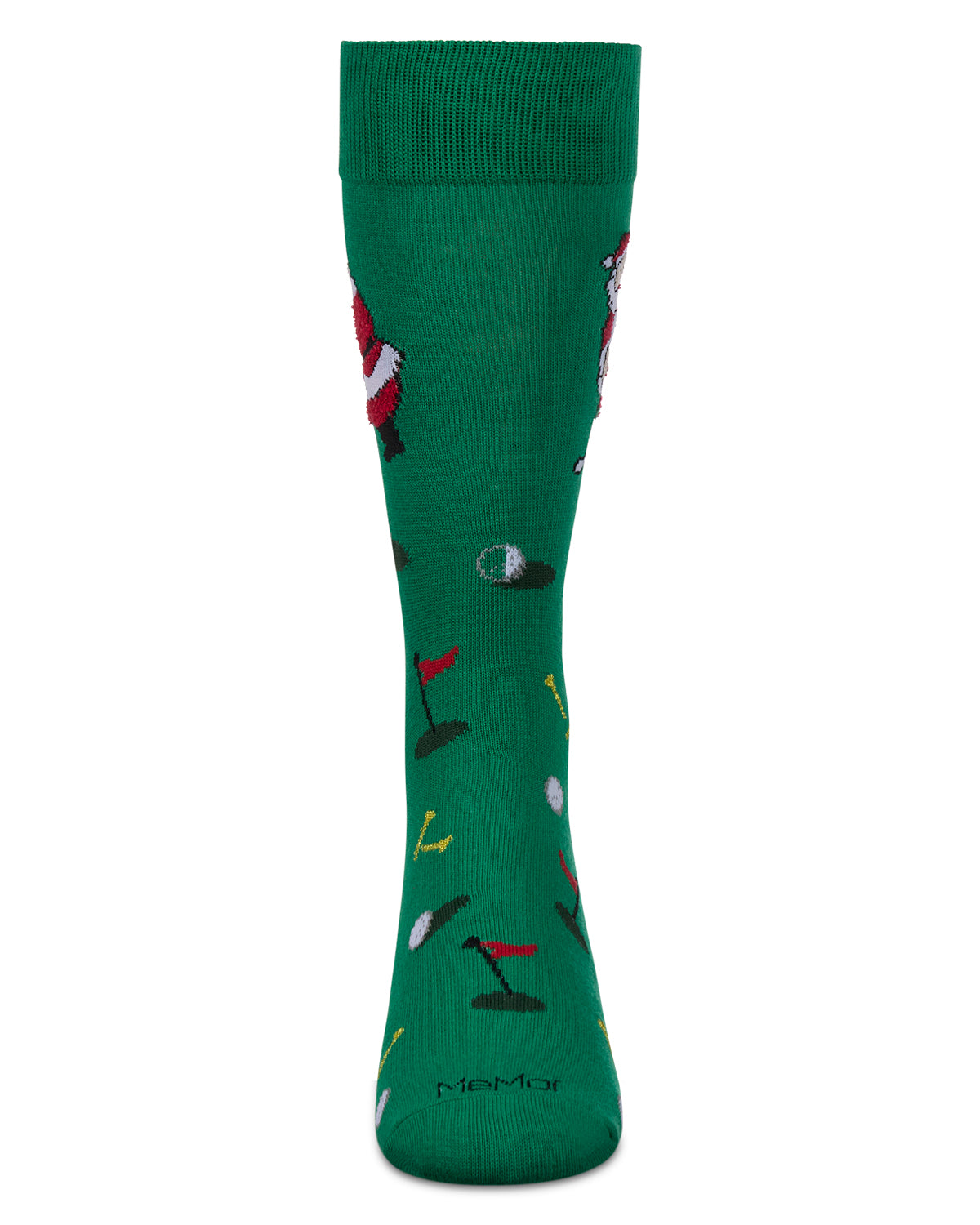 Men's Golfer Santa Holiday Crew Socks
