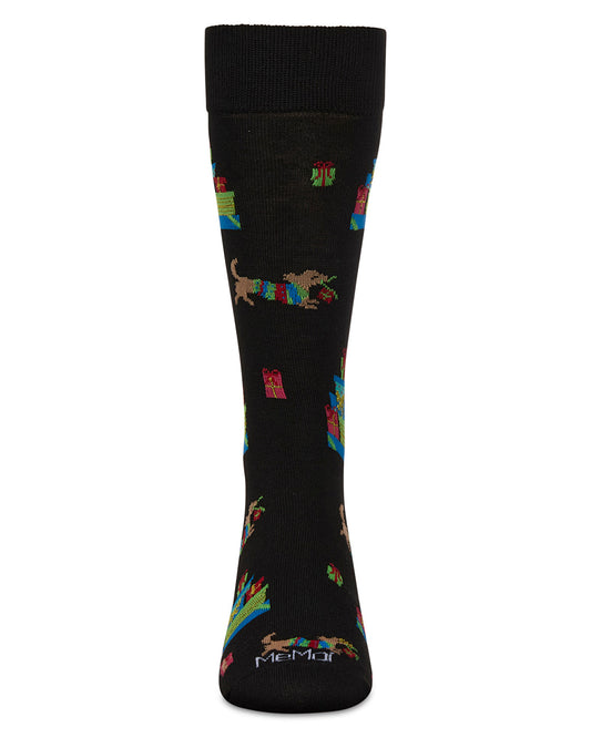 Men's Pile Of Gifts Holiday Crew Socks