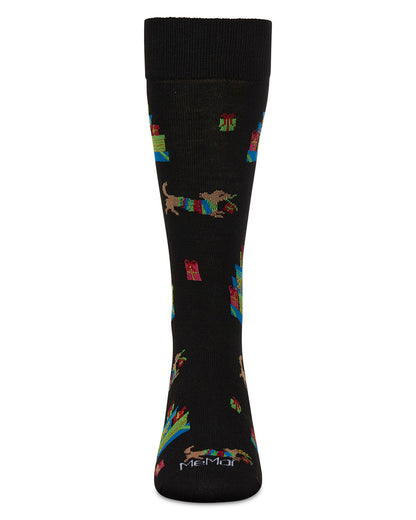 Men's Pile Of Gifts Holiday Crew Socks