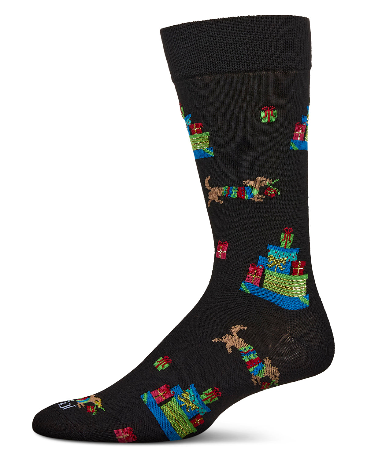 Men's Pile Of Gifts Holiday Crew Socks
