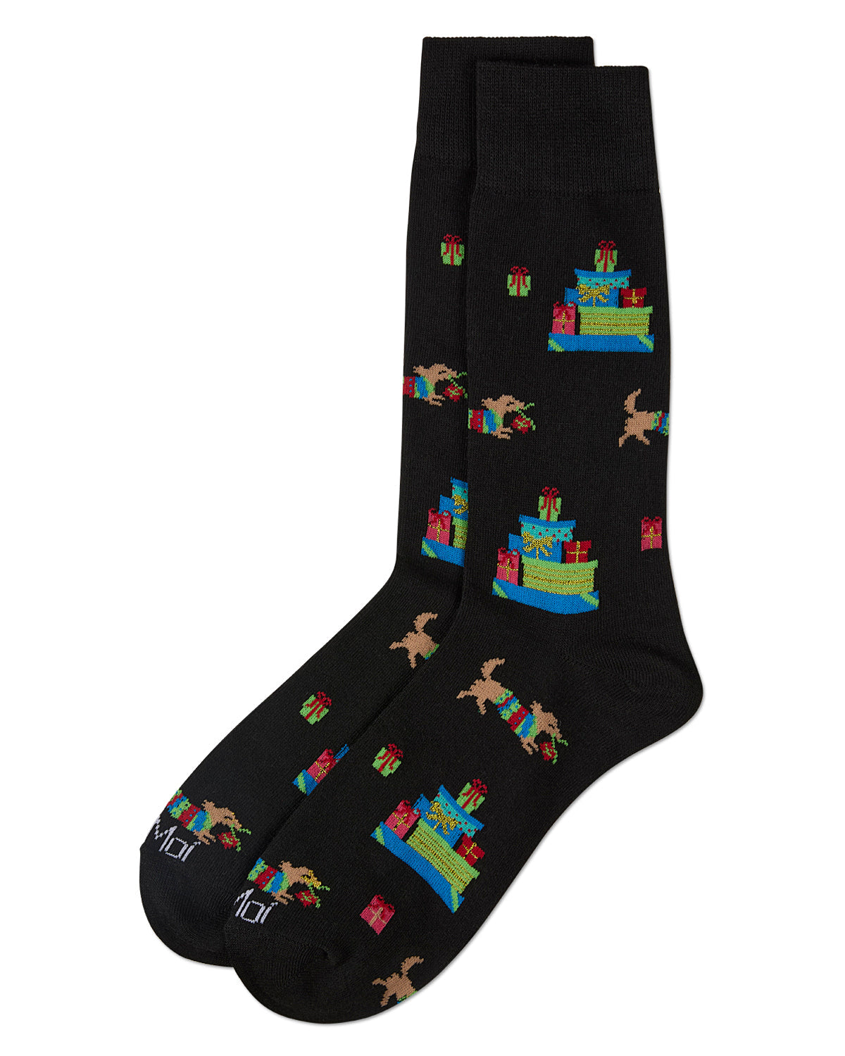 Men's Pile Of Gifts Holiday Crew Socks