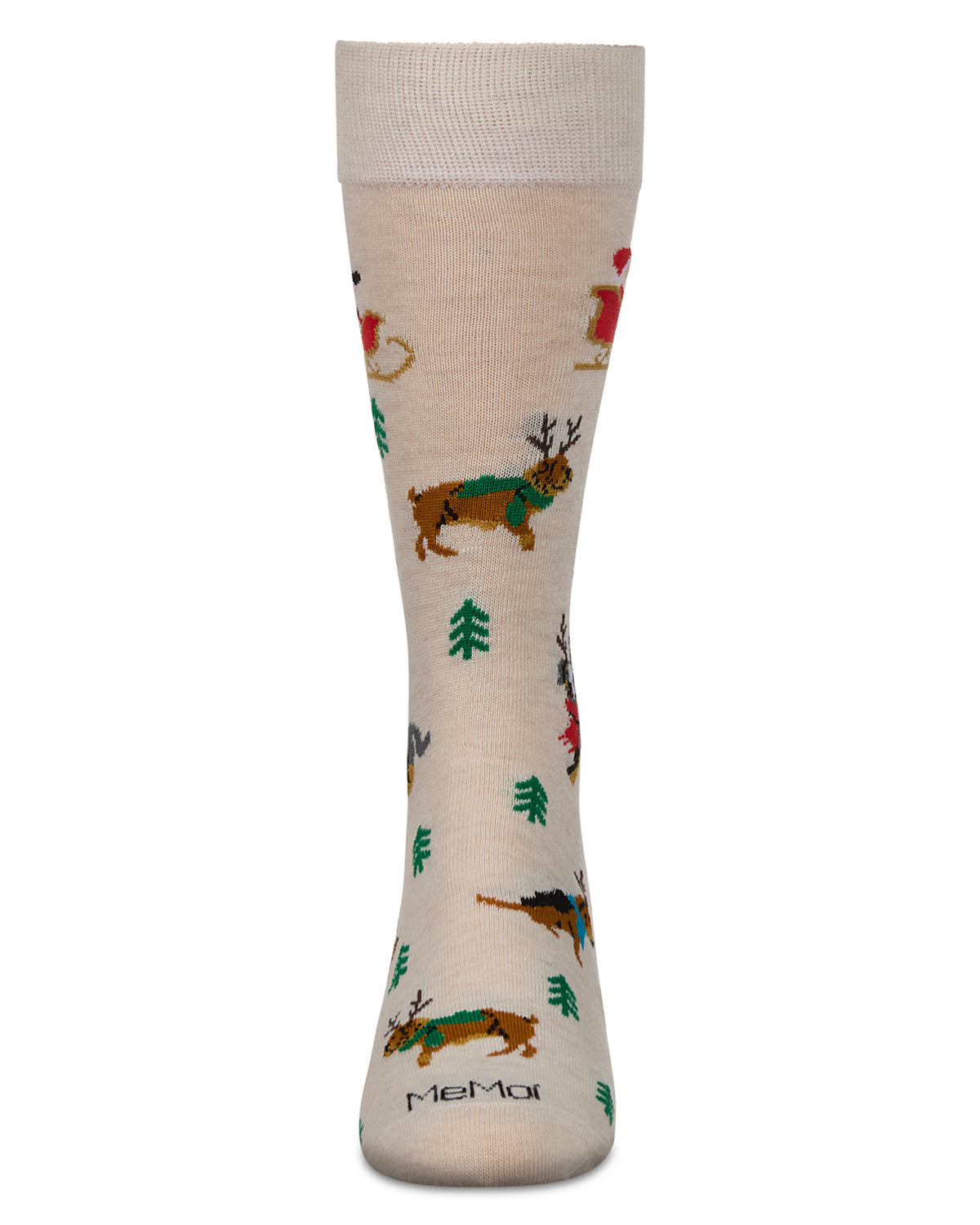 Men's Reindeer Pups Holiday Crew Socks
