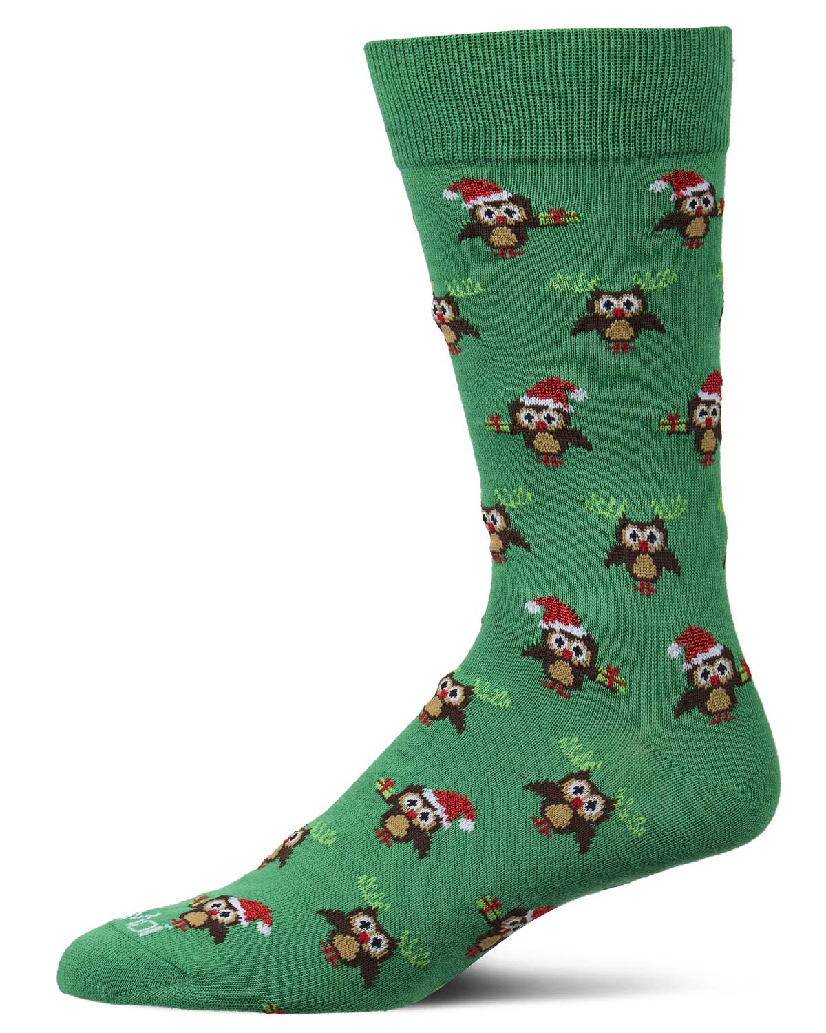 Men's "Owl" Graphics Holiday Novelty Crew Socks