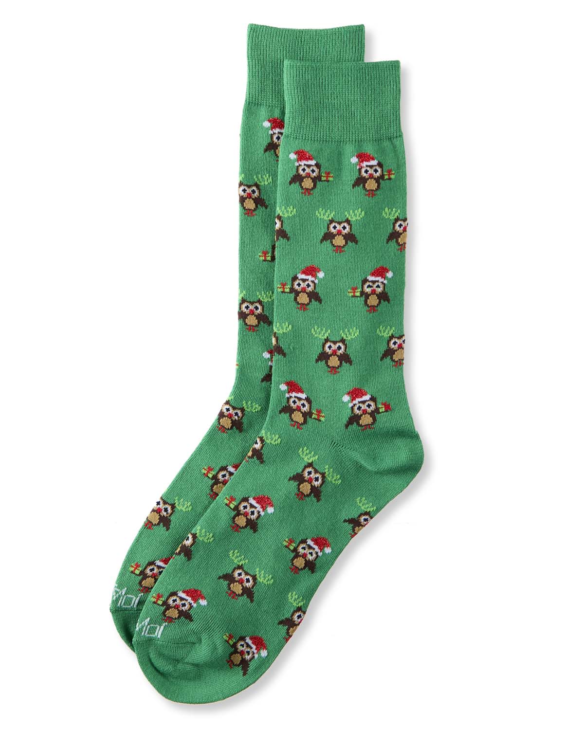 Men's "Owl" Graphics Holiday Novelty Crew Socks