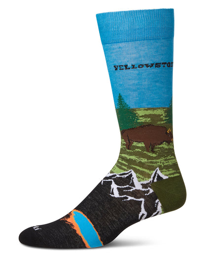 Men's Yellowstone Rayon From Bamboo Crew Socks