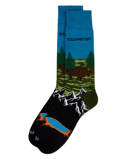 Men's Yellowstone Rayon From Bamboo Crew Socks
