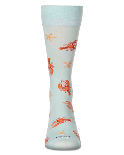 Men's Lobster Rayon From Bamboo Crew Socks