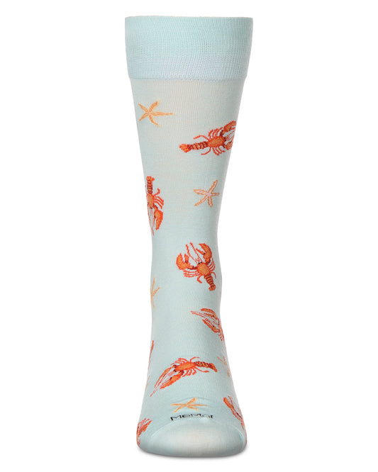 Men's Lobster Rayon From Bamboo Crew Socks