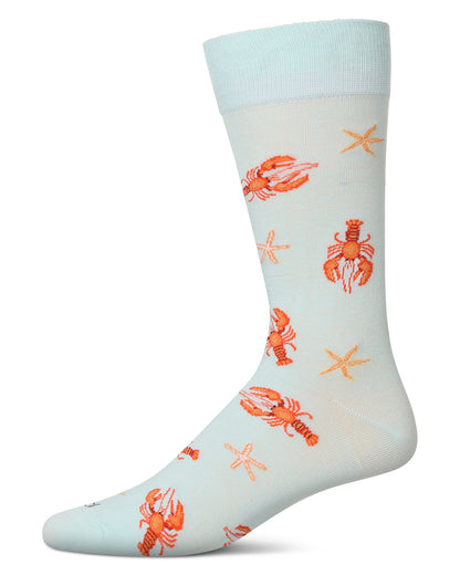 Men's Lobster Rayon From Bamboo Crew Socks