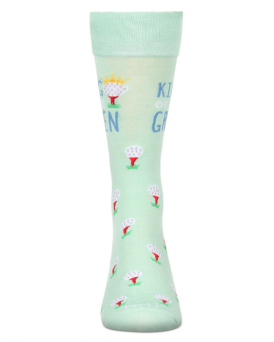 Men's King of the Green Bamboo Crew Socks