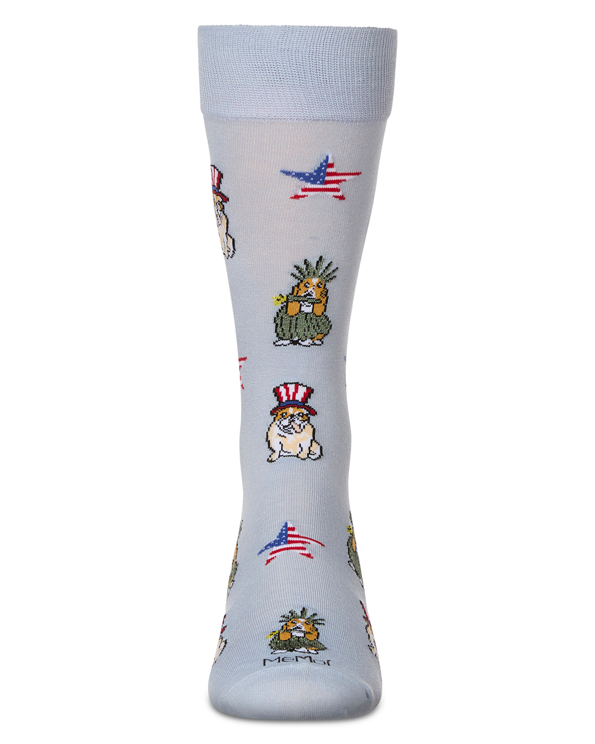 Men's Patriotic Dogs Rayon From Bamboo Crew Socks
