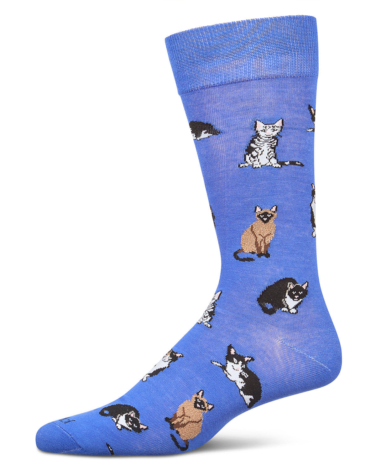 Men's Multi Cat Rayon From Bamboo Crew Socks