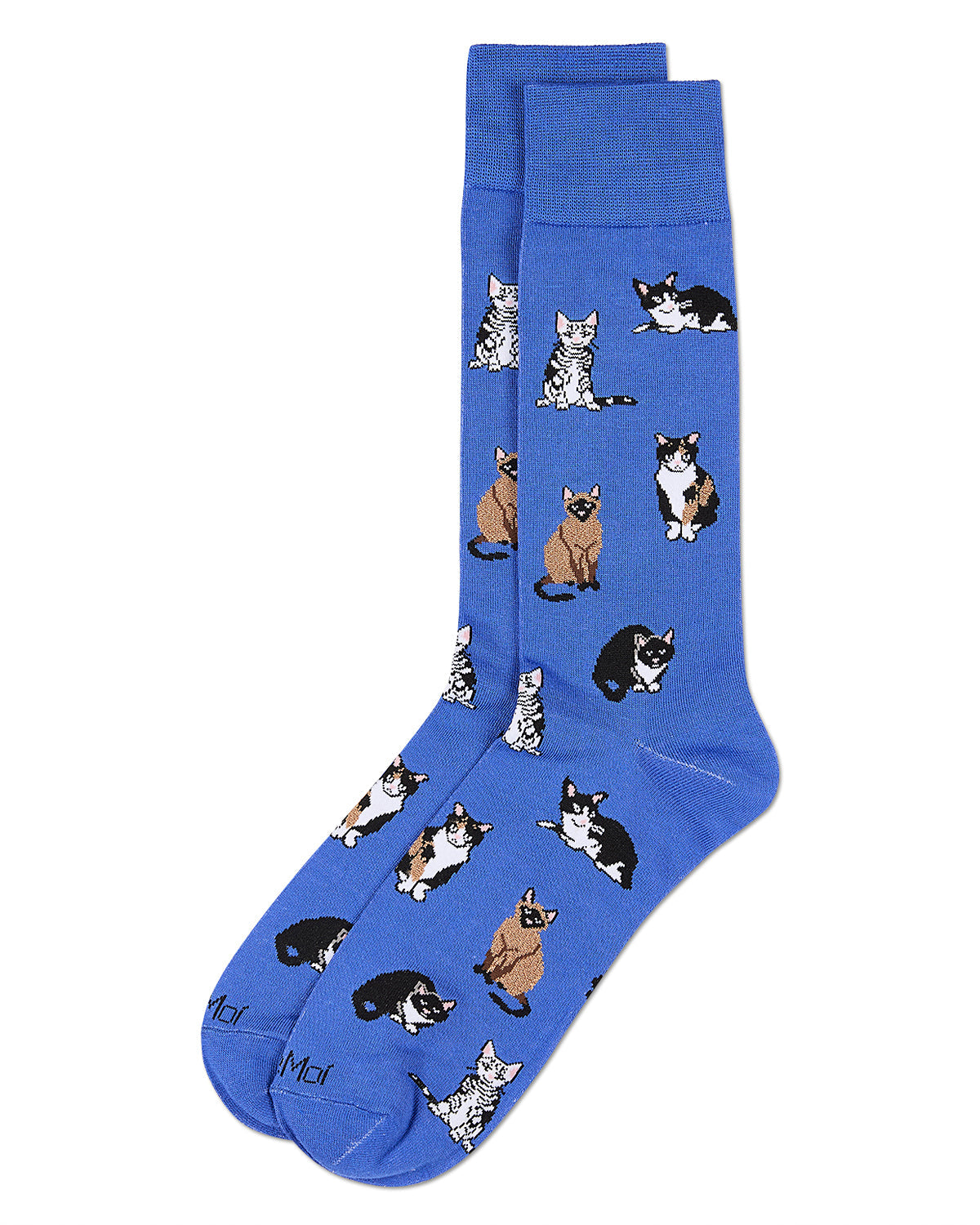 Men's Multi Cat Rayon From Bamboo Crew Socks