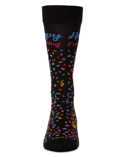 Men's Happy Everything Rayon From Bamboo Crew Socks