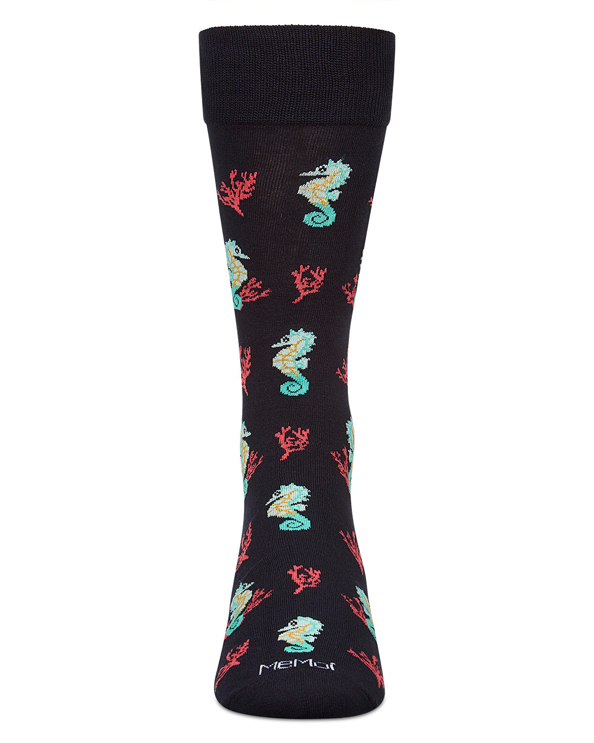 Men`s Seahorses Rayon from Bamboo Crew Socks
