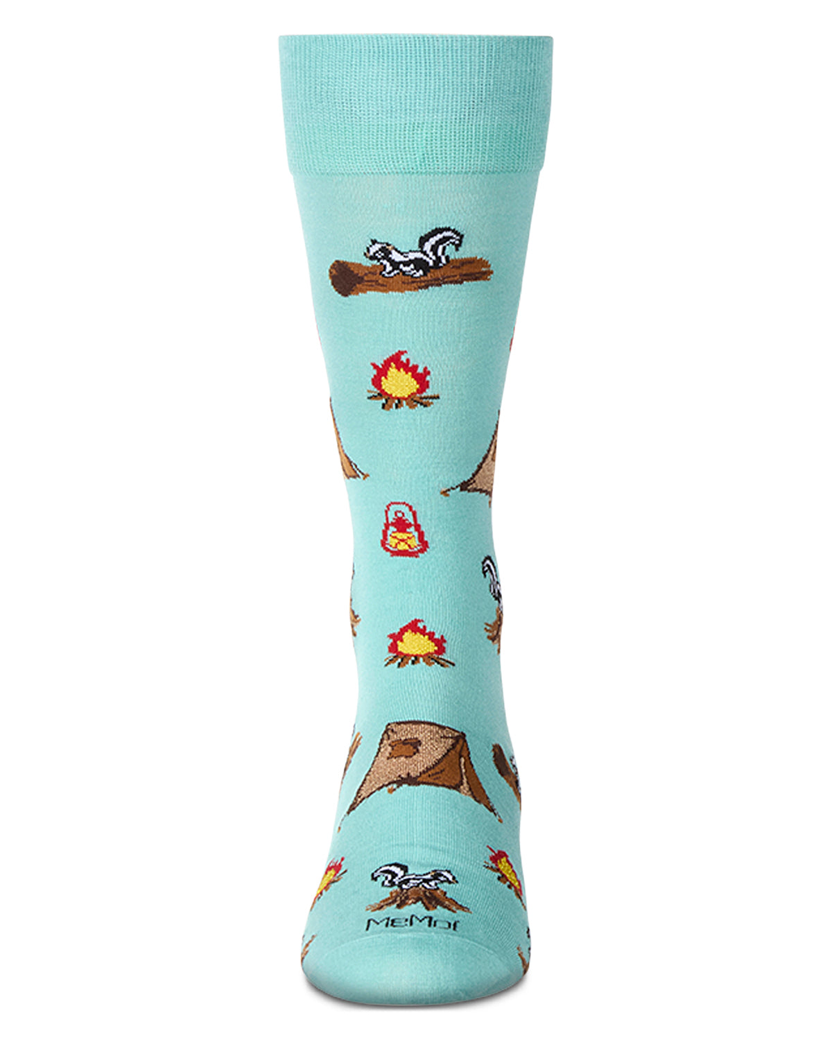 Men's "Stinky Campsite" Rayon Blend Novelty Crew Sock