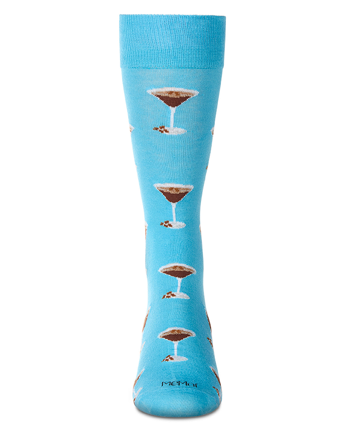 Men's "Espresso Martini" Rayon Blend Novelty Crew Sock