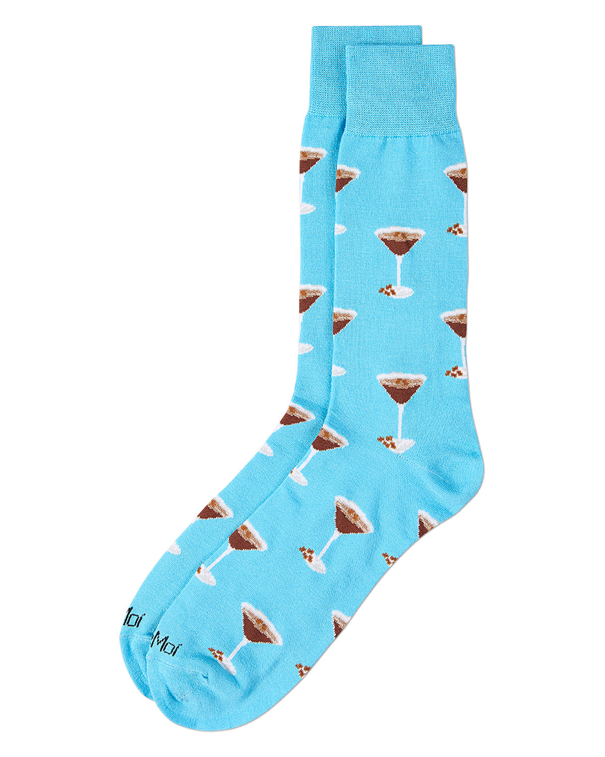 Men's "Espresso Martini" Rayon Blend Novelty Crew Sock