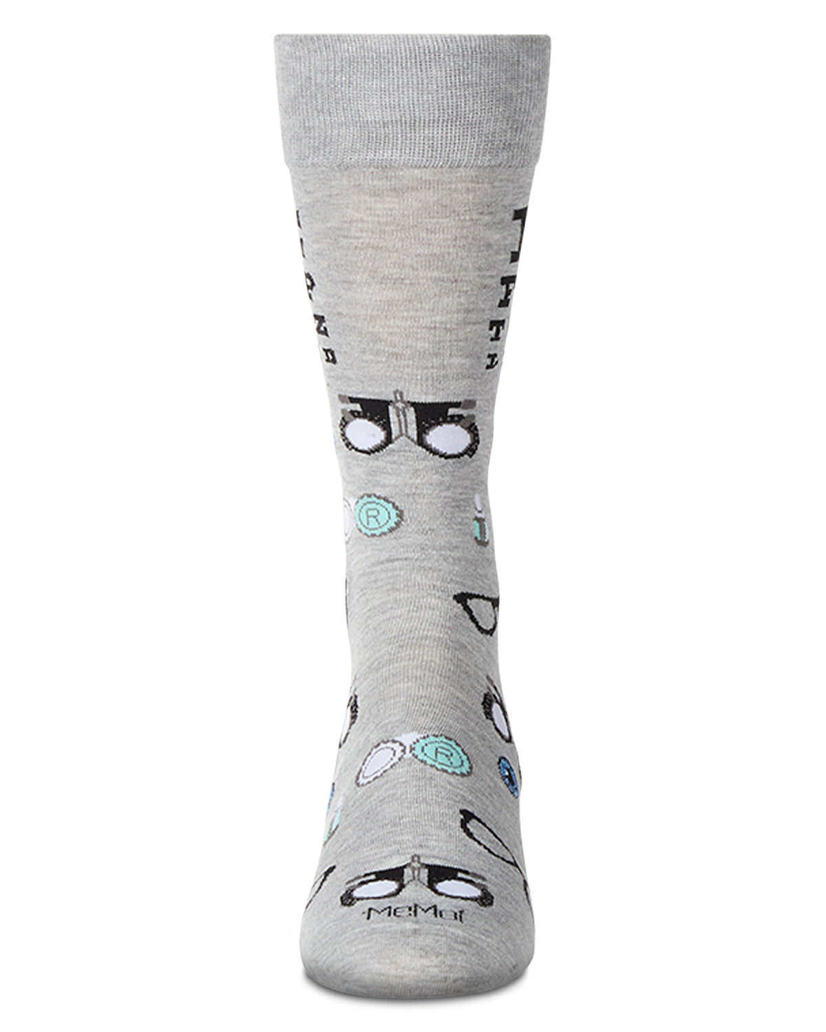 Men's "Eye Exam" Rayon Blend Novelty Crew Sock