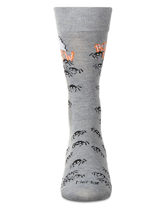Men's "Boo Crew" Halloween Holiday Novelty Crew Sock