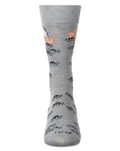 Men's "Boo Crew" Halloween Holiday Novelty Crew Sock