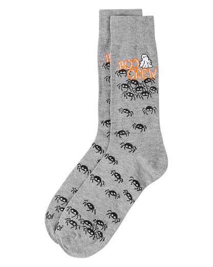 Men's "Boo Crew" Halloween Holiday Novelty Crew Sock