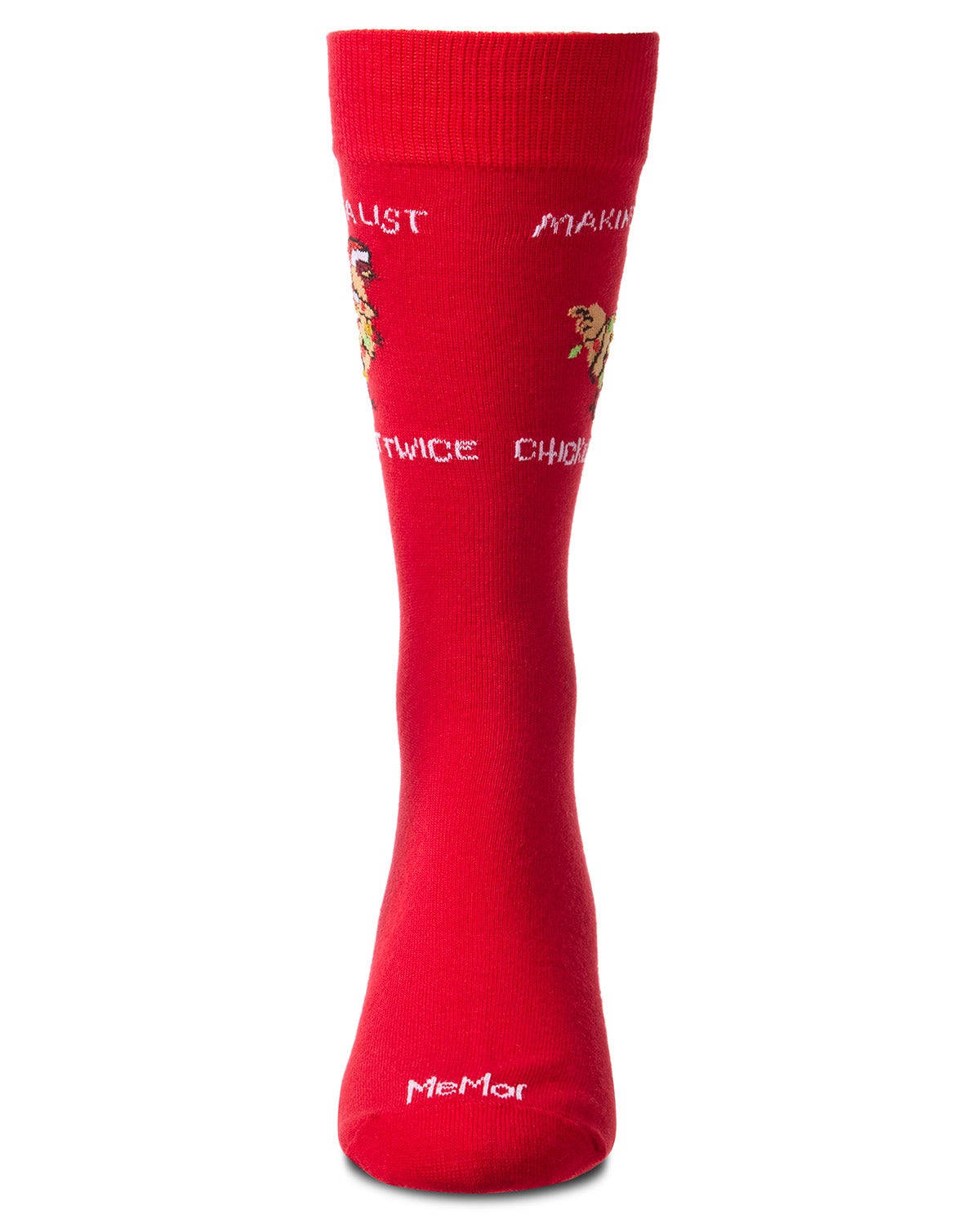 Men's "Chicken It Twice" Christmas Holiday Novelty Crew Socks