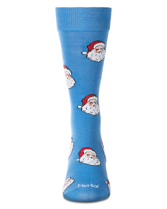 Men's "Retro Santa" Christmas Holiday Novelty Crew Sock
