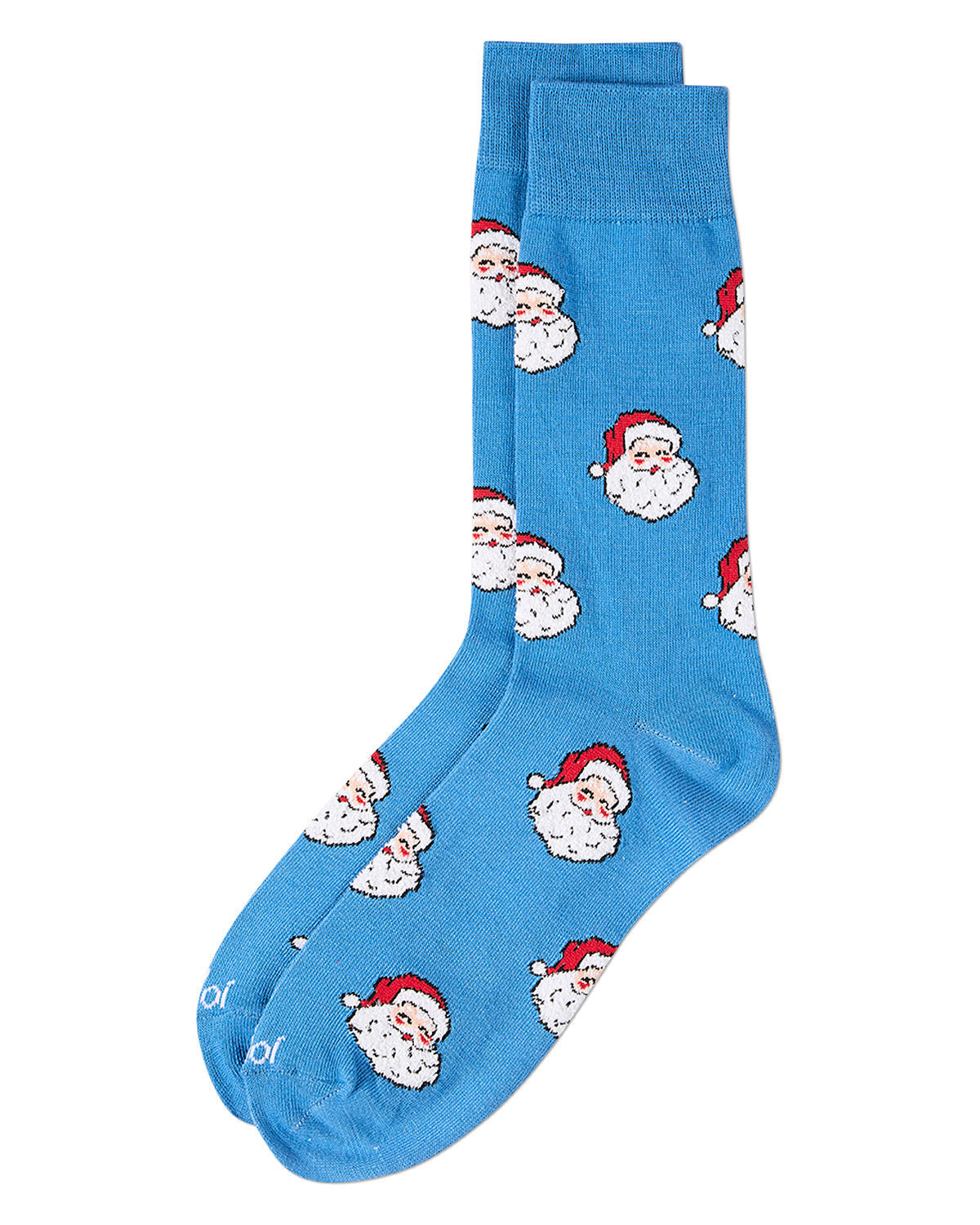 Men's "Retro Santa" Christmas Holiday Novelty Crew Sock