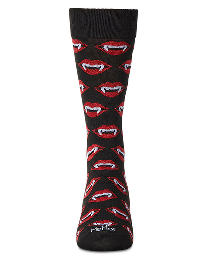 Men's "Vampire Bites" Halloween Holiday Novelty Crew Sock