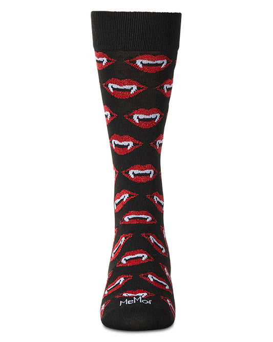 Men's "Vampire Bites" Halloween Holiday Novelty Crew Sock