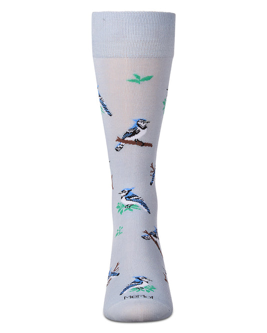 Men's "Blue Jays" Rayon-Blend Novelty Crew Sock