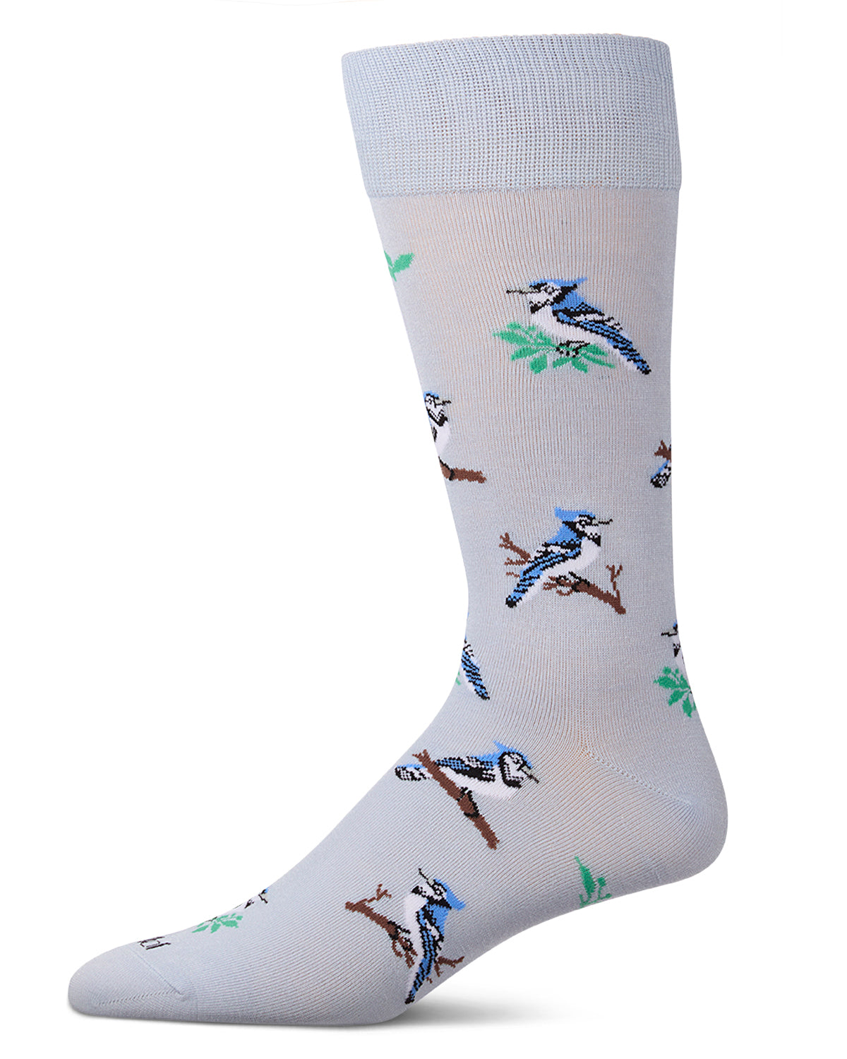 Men's "Blue Jays" Rayon-Blend Novelty Crew Sock