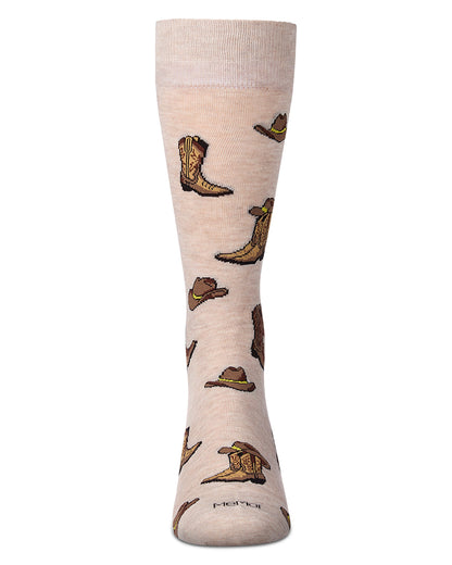 Cowboy Boots Men`s Bamboo Crew
