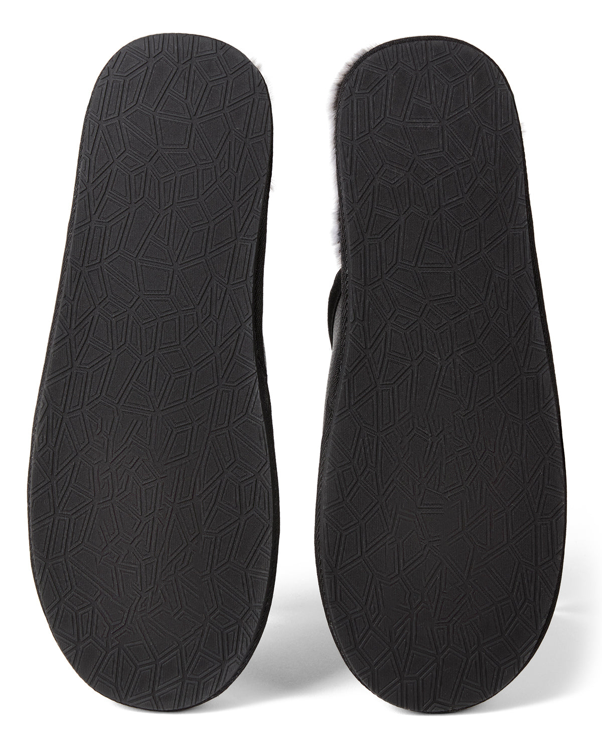 Men's Plush-Lined Vegan Leather Scuff Slipper