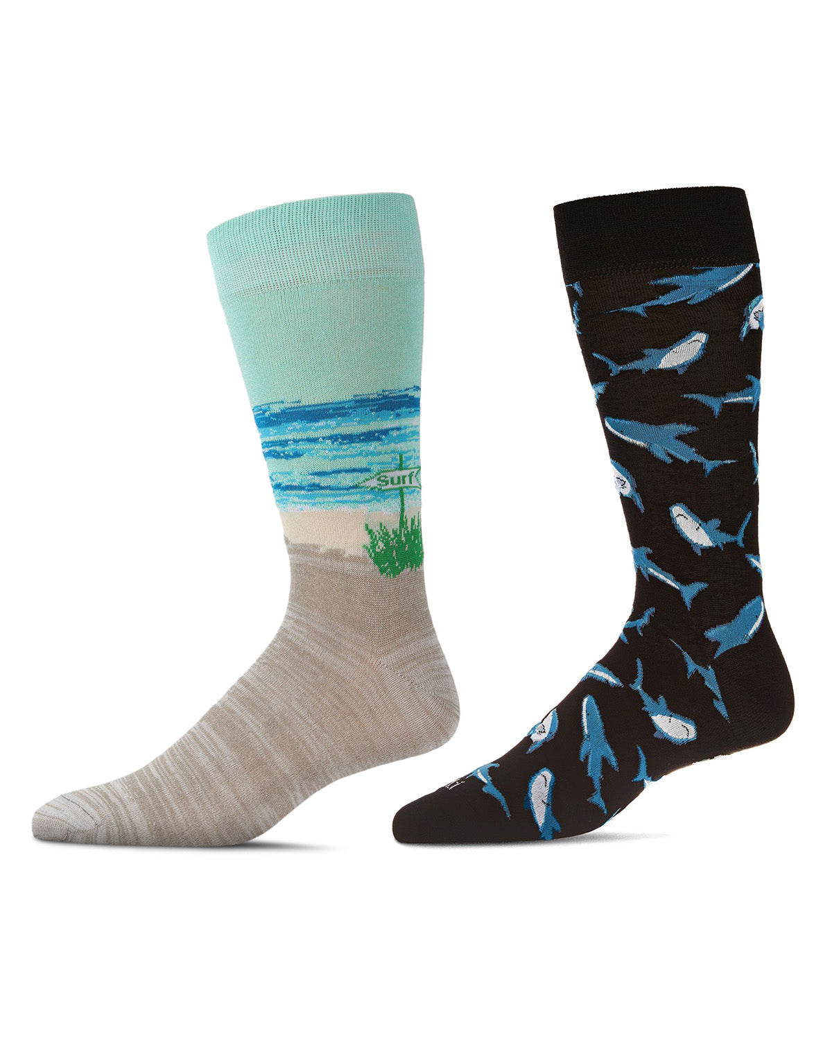 Men's 2 Pair Pack Novelty Crew Socks