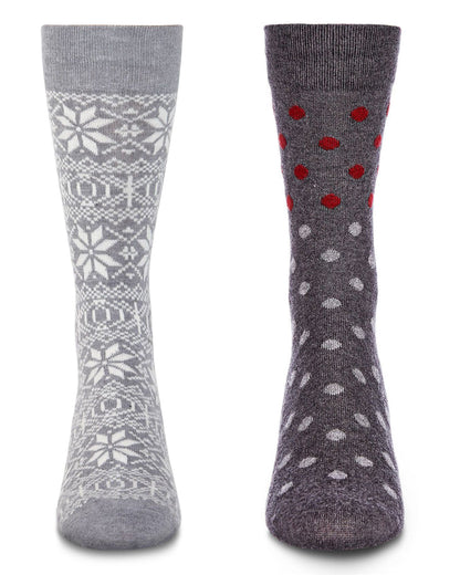 Men's 2 Pair Pack Cashmere Crew Socks