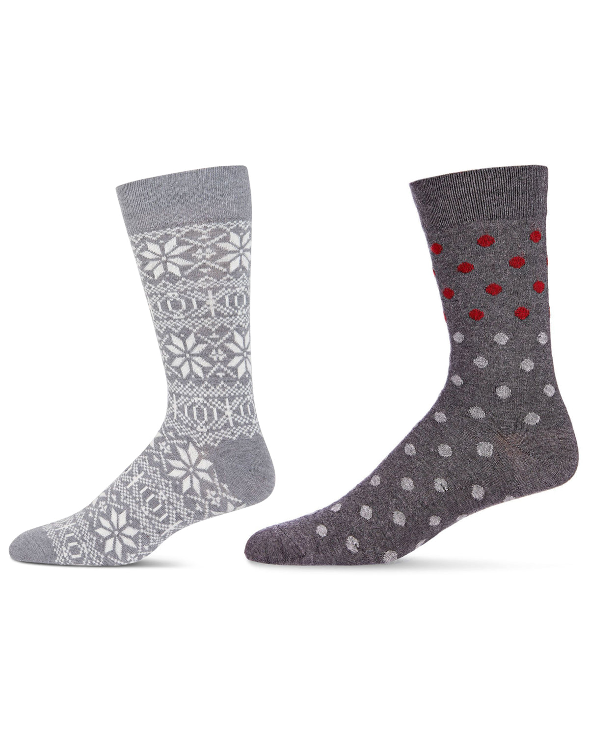 Men's 2 Pair Pack Cashmere Crew Socks