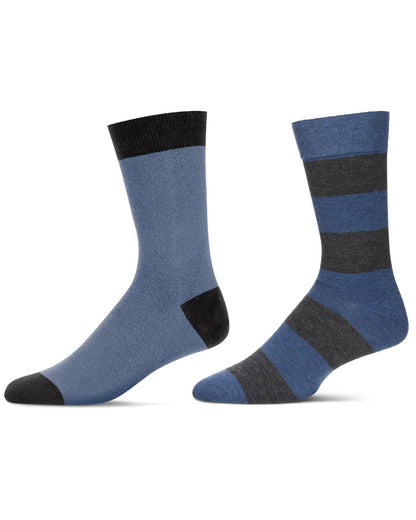Men's 2 Pair Pack Cashmere Crew Socks