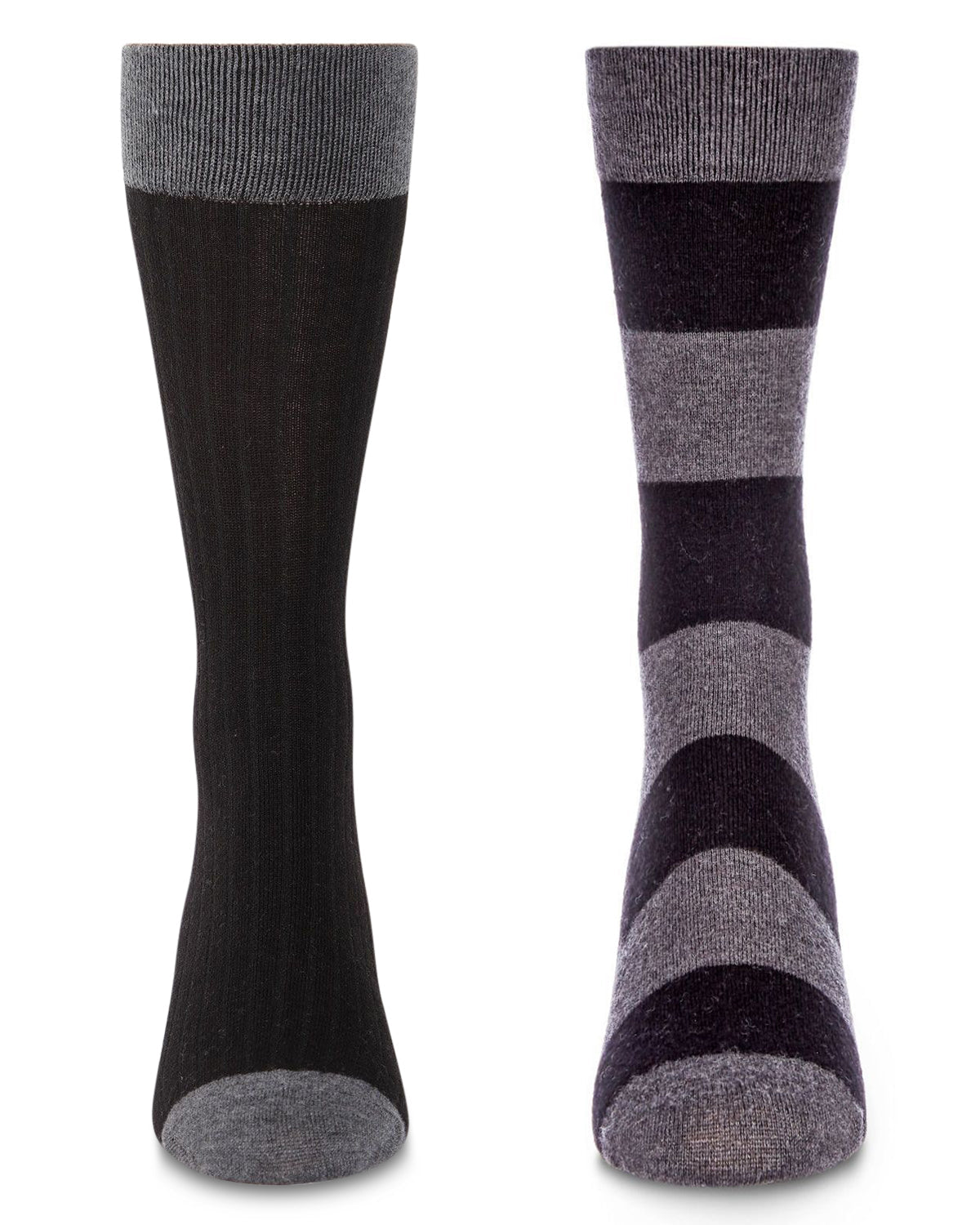 Men's 2 Pair Pack Cashmere Crew Socks