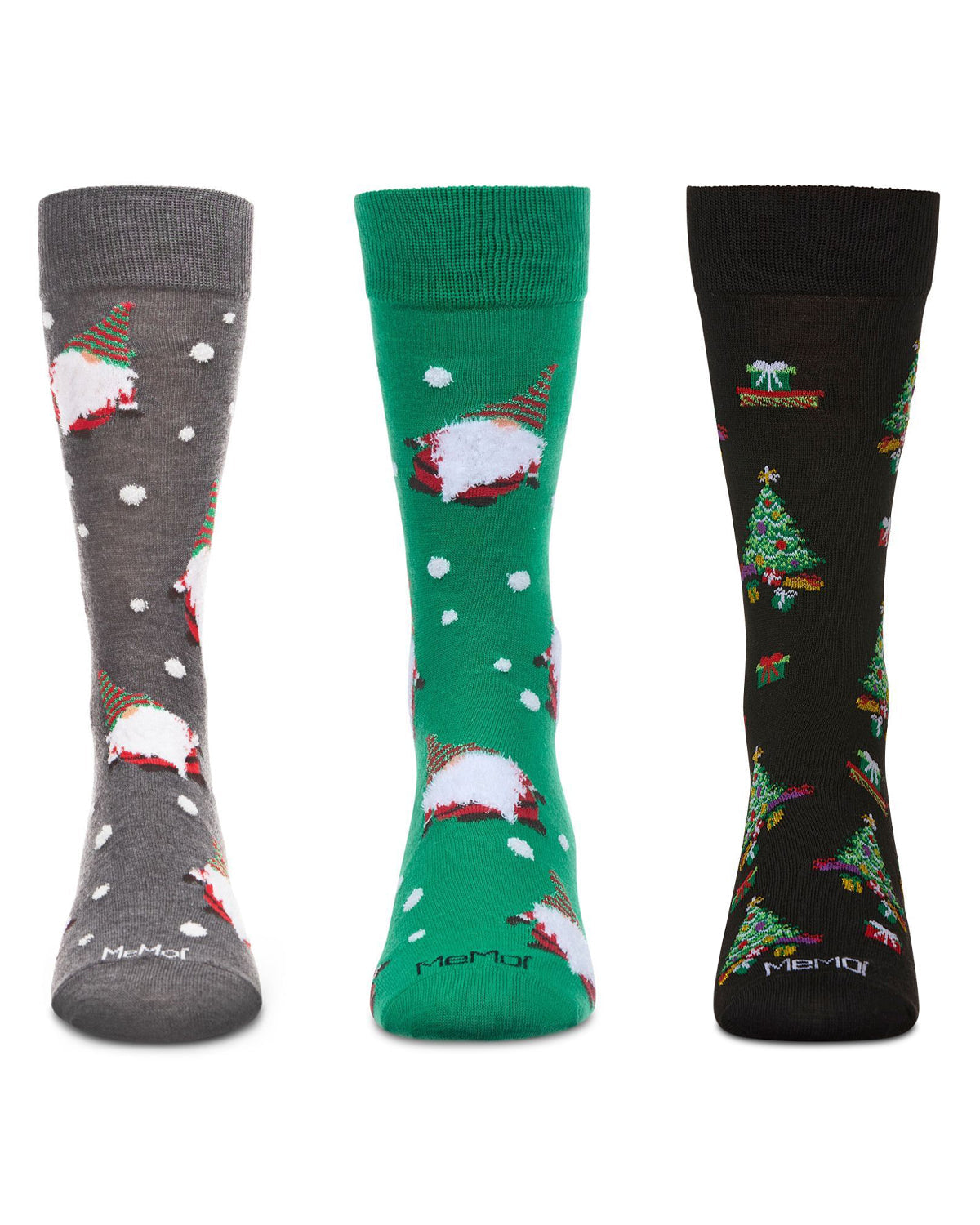 3 Pair Men's Christmas Novelty Crew Socks