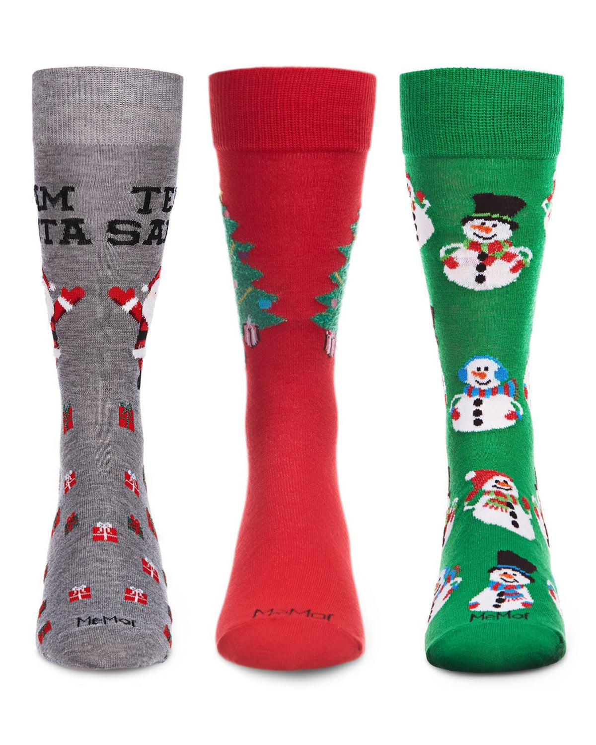 Men's 3 Pair Pack Holiday Novelty Crew Socks