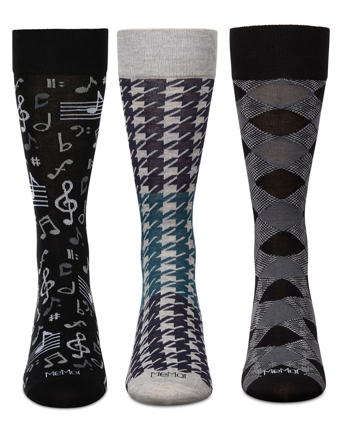 Men's 3 Pair Pack Novelty Hobbies Crew Socks