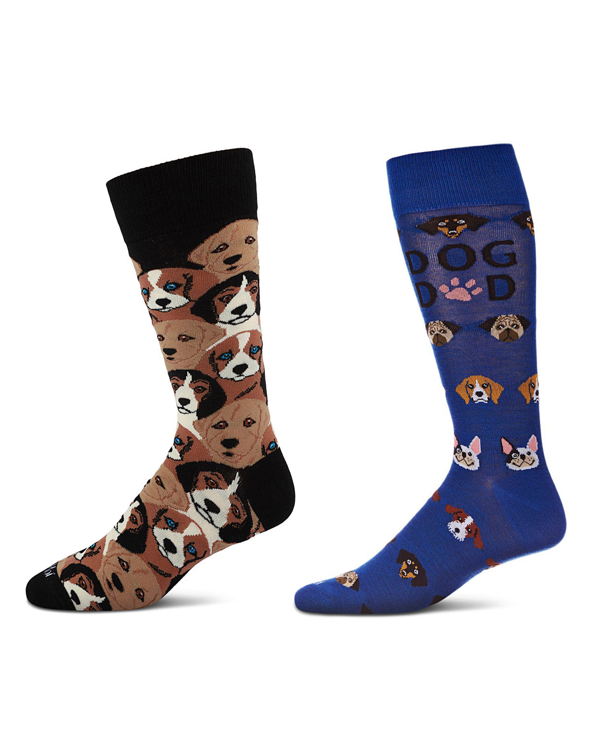 Men's 2 Pair Pack Novelty Animal Crew Socks