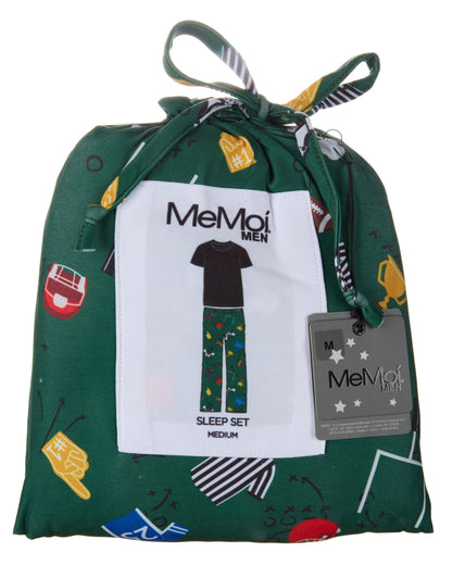 Men's Touchdown Two Piece PJ Set in a Bag