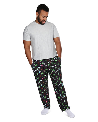 Men's Weed Two Piece PJ Set in a Bag
