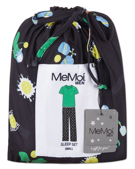 Men's Pickleball Two Piece PJ Set In A Bag