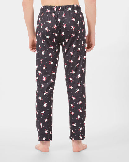 Men's "Tossed Santa" Pull-On PJ Pant in a Bag