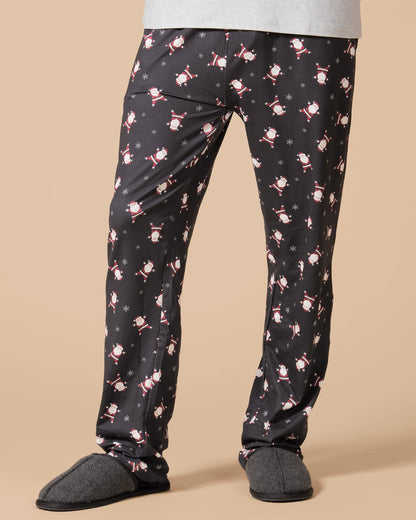 Men's "Tossed Santa" Pull-On PJ Pant in a Bag