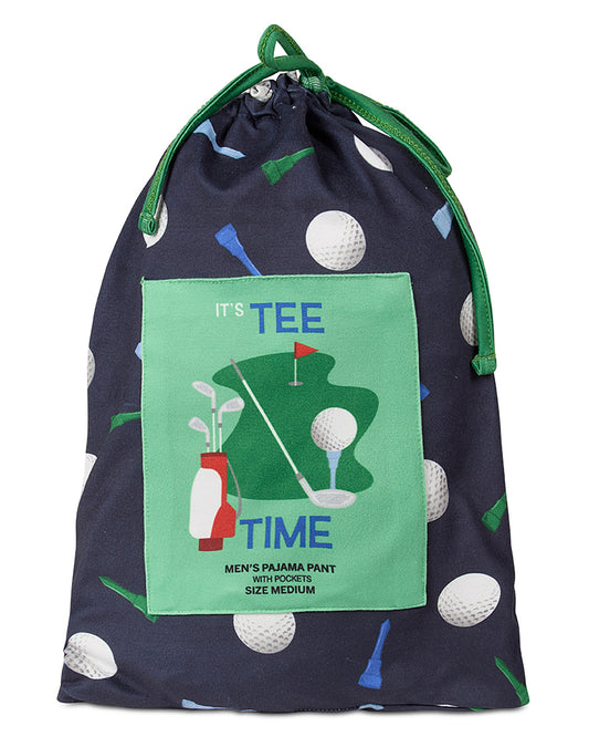 Men's "It's Tee Time" Giftable Pajama Pant in a Bag